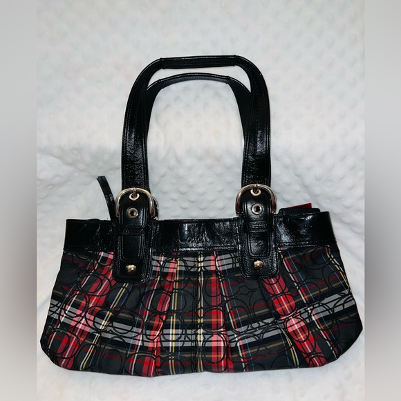 Coach Tartan SoHo Plaid Purse Vintage - Picture 10 of 13
